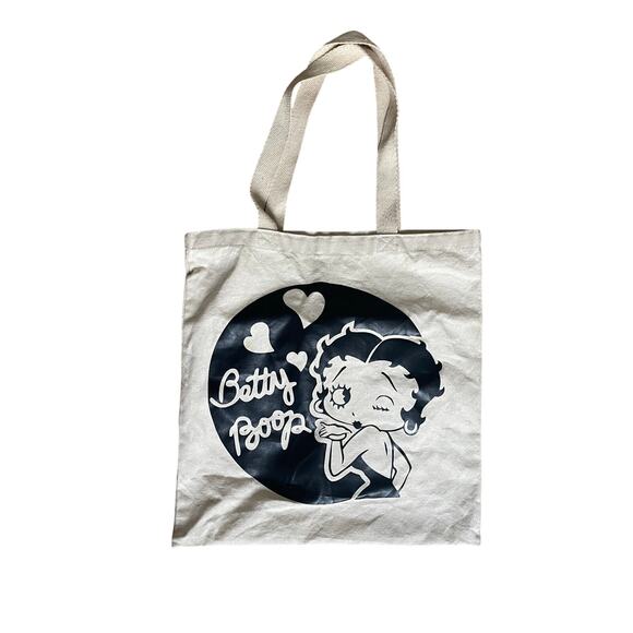 Betty Boop Graphic Canvas Tote Bag - Picture 1 of 2